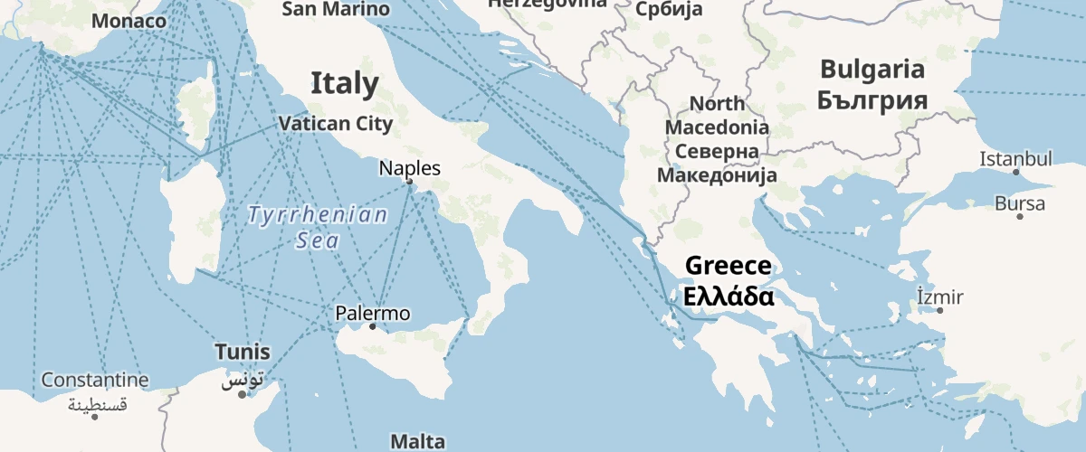 Use the format expression to display country labels in both English and in the local language.